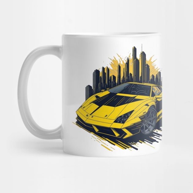 Retro Lamborghini Cars by Contrapasso